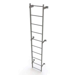 TRI-ARC - Rolling & Wall Mounted Ladders & Platforms Type: Fixed Ladder Style: Safety Cage - USA Tool & Supply