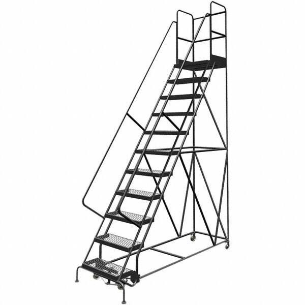 TRI-ARC - Rolling & Wall Mounted Ladders & Platforms Type: Rolling Warehouse Ladder Style: Rolling Platform Ladder - USA Tool & Supply