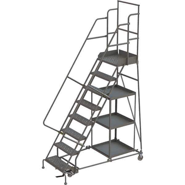 TRI-ARC - Rolling & Wall Mounted Ladders & Platforms Type: Stock-Picking Ladder Style: Rolling Safety Stock Picking Ladder - USA Tool & Supply