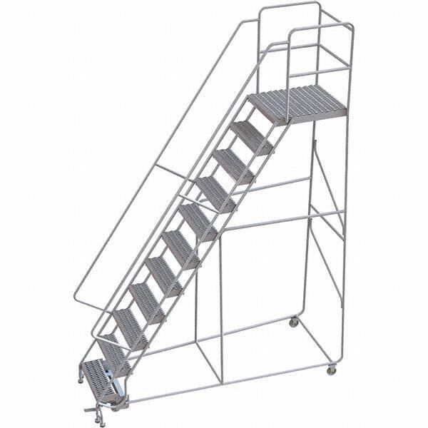 TRI-ARC - Rolling & Wall Mounted Ladders & Platforms Type: Rolling Warehouse Ladder Style: Rolling Safety Ladder - USA Tool & Supply