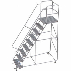 TRI-ARC - Rolling & Wall Mounted Ladders & Platforms Type: Rolling Warehouse Ladder Style: Rolling Safety Ladder - USA Tool & Supply
