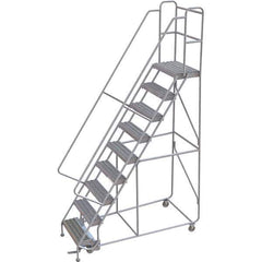 TRI-ARC - Rolling & Wall Mounted Ladders & Platforms Type: Rolling Warehouse Ladder Style: Rolling Safety Ladder - USA Tool & Supply