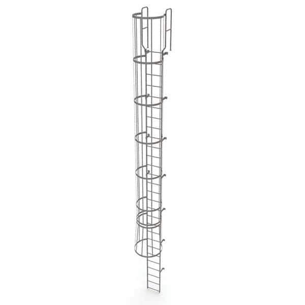 TRI-ARC - Rolling & Wall Mounted Ladders & Platforms Type: Fixed Ladder Style: Safety Cage - USA Tool & Supply