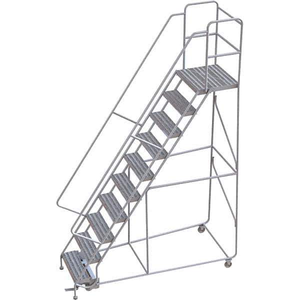 TRI-ARC - Rolling & Wall Mounted Ladders & Platforms Type: Rolling Warehouse Ladder Style: Rolling Safety Ladder - USA Tool & Supply