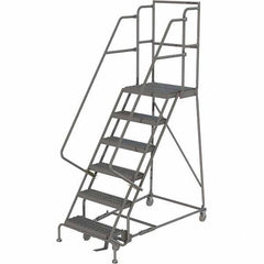 TRI-ARC - Rolling & Wall Mounted Ladders & Platforms Type: Rolling Warehouse Ladder Style: Rolling Platform Ladder - USA Tool & Supply