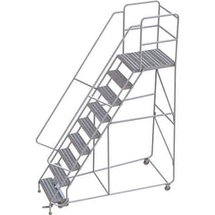 TRI-ARC - Rolling & Wall Mounted Ladders & Platforms Type: Rolling Warehouse Ladder Style: Rolling Safety Ladder - USA Tool & Supply