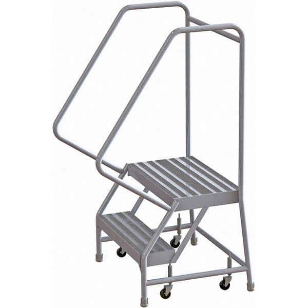 TRI-ARC - Rolling & Wall Mounted Ladders & Platforms Type: Rolling Warehouse Ladder Style: Rolling Safety Ladder - USA Tool & Supply