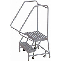 TRI-ARC - Rolling & Wall Mounted Ladders & Platforms Type: Rolling Warehouse Ladder Style: Rolling Safety Ladder - USA Tool & Supply