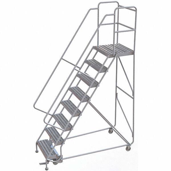 TRI-ARC - Rolling & Wall Mounted Ladders & Platforms Type: Rolling Warehouse Ladder Style: Rolling Safety Ladder - USA Tool & Supply