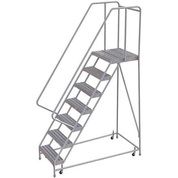 TRI-ARC - Rolling & Wall Mounted Ladders & Platforms Type: Rolling Warehouse Ladder Style: Rolling Safety Ladder - USA Tool & Supply