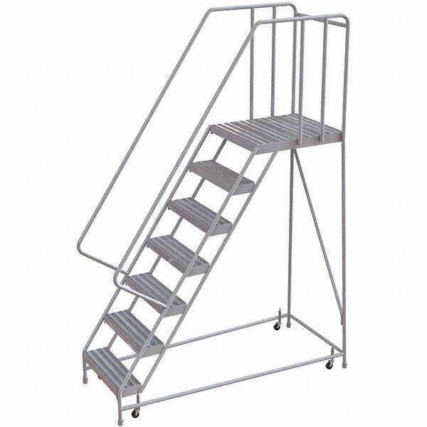 TRI-ARC - Rolling & Wall Mounted Ladders & Platforms Type: Rolling Warehouse Ladder Style: Rolling Safety Ladder - USA Tool & Supply