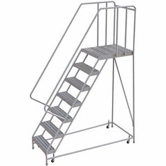 TRI-ARC - Rolling & Wall Mounted Ladders & Platforms Type: Rolling Warehouse Ladder Style: Rolling Safety Ladder - USA Tool & Supply