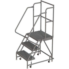 TRI-ARC - Rolling & Wall Mounted Ladders & Platforms Type: Rolling Warehouse Ladder Style: Rolling Platform Ladder - USA Tool & Supply