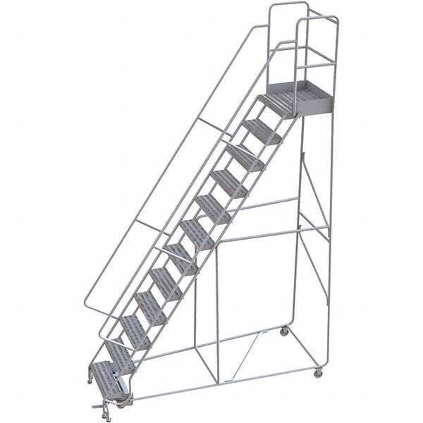 TRI-ARC - Rolling & Wall Mounted Ladders & Platforms Type: Rolling Warehouse Ladder Style: Rolling Safety Ladder - USA Tool & Supply