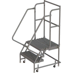 TRI-ARC - Rolling & Wall Mounted Ladders & Platforms Type: Rolling Warehouse Ladder Style: Rolling Platform Ladder - USA Tool & Supply