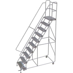 TRI-ARC - Rolling & Wall Mounted Ladders & Platforms Type: Rolling Warehouse Ladder Style: Rolling Safety Ladder - USA Tool & Supply