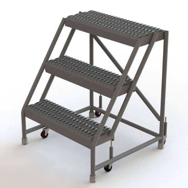 TRI-ARC - Rolling & Wall Mounted Ladders & Platforms Type: Rolling Warehouse Ladder Style: Rolling Platform Ladder - USA Tool & Supply