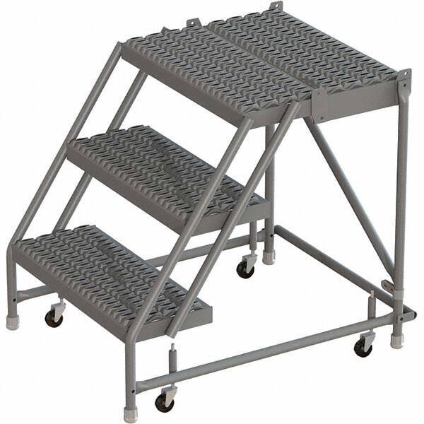 TRI-ARC - Rolling & Wall Mounted Ladders & Platforms Type: Rolling Warehouse Ladder Style: Rolling Platform Ladder - USA Tool & Supply