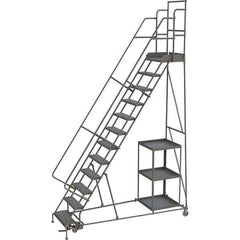 TRI-ARC - Rolling & Wall Mounted Ladders & Platforms Type: Stock-Picking Ladder Style: Rolling Safety Stock Picking Ladder - USA Tool & Supply