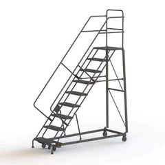 TRI-ARC - Rolling & Wall Mounted Ladders & Platforms Type: Stairway Slope Ladder Style: Rolling Safety Ladder - USA Tool & Supply