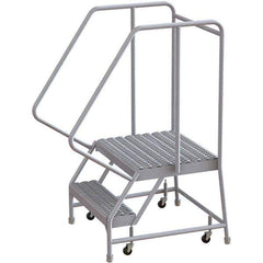 TRI-ARC - Rolling & Wall Mounted Ladders & Platforms Type: Rolling Warehouse Ladder Style: Rolling Safety Ladder - USA Tool & Supply