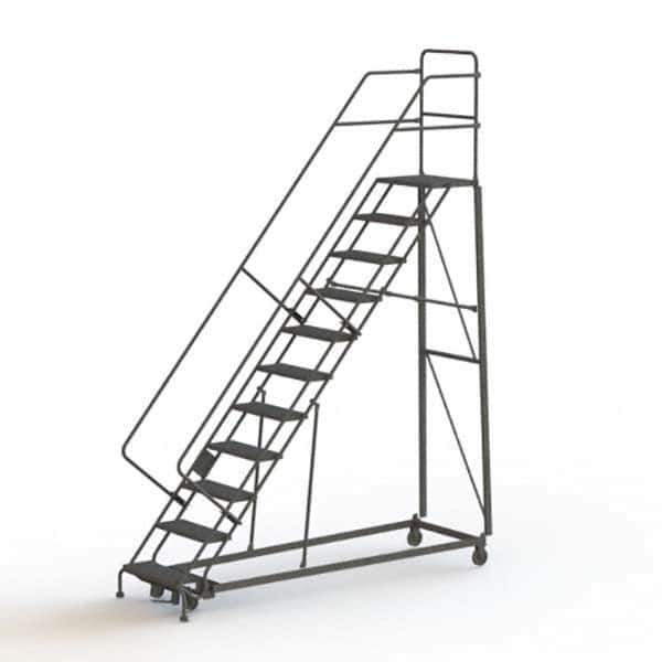 TRI-ARC - Rolling & Wall Mounted Ladders & Platforms Type: Stairway Slope Ladder Style: Rolling Safety Ladder - USA Tool & Supply