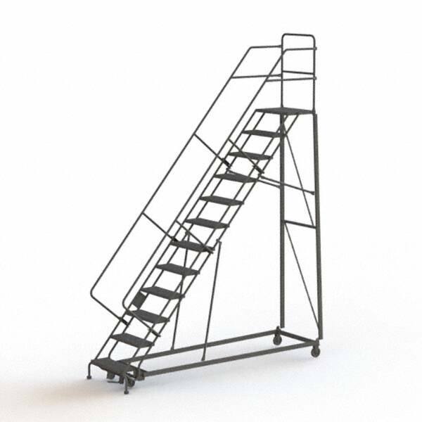 TRI-ARC - Rolling & Wall Mounted Ladders & Platforms Type: Stairway Slope Ladder Style: Rolling Safety Ladder - USA Tool & Supply