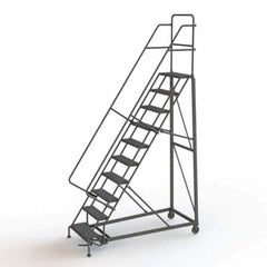 TRI-ARC - Rolling & Wall Mounted Ladders & Platforms Type: Rolling Warehouse Ladder Style: Rolling Safety Ladder - USA Tool & Supply