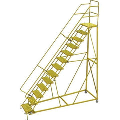 TRI-ARC - Rolling & Wall Mounted Ladders & Platforms Type: Stairway Slope Ladder Style: Forward Descent 50 Degree Incline - USA Tool & Supply