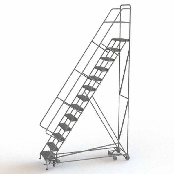 TRI-ARC - Rolling & Wall Mounted Ladders & Platforms Type: All-Directional Ladder Style: Forward Descent 50 Degree Incline - USA Tool & Supply