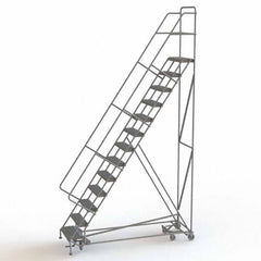 TRI-ARC - Rolling & Wall Mounted Ladders & Platforms Type: All-Directional Ladder Style: Forward Descent 50 Degree Incline - USA Tool & Supply