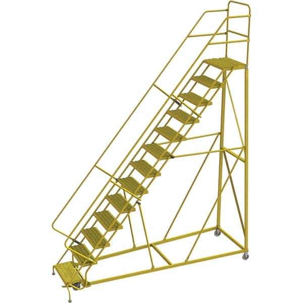TRI-ARC - Rolling & Wall Mounted Ladders & Platforms Type: Stairway Slope Ladder Style: Forward Descent 50 Degree Incline - USA Tool & Supply