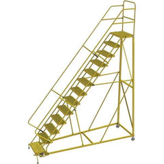 TRI-ARC - Rolling & Wall Mounted Ladders & Platforms Type: Stairway Slope Ladder Style: Forward Descent 50 Degree Incline - USA Tool & Supply