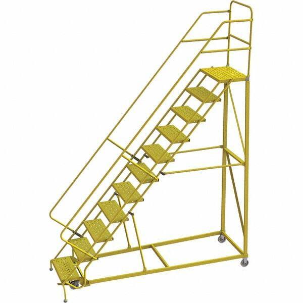 TRI-ARC - Rolling & Wall Mounted Ladders & Platforms Type: Stairway Slope Ladder Style: Forward Descent 50 Degree Incline - USA Tool & Supply