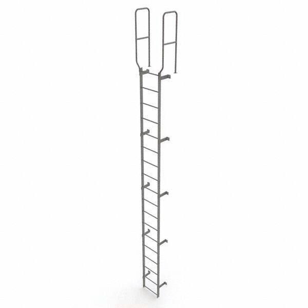 TRI-ARC - Rolling & Wall Mounted Ladders & Platforms Type: Fixed Ladder Style: Safety Cage - USA Tool & Supply