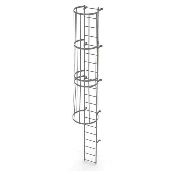 TRI-ARC - Rolling & Wall Mounted Ladders & Platforms Type: Fixed Ladder Style: Safety Cage - USA Tool & Supply