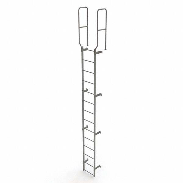 TRI-ARC - Rolling & Wall Mounted Ladders & Platforms Type: Fixed Ladder Style: Safety Cage - USA Tool & Supply