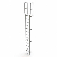 TRI-ARC - Rolling & Wall Mounted Ladders & Platforms Type: Fixed Ladder Style: Safety Cage - USA Tool & Supply