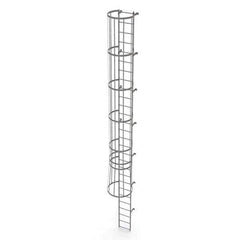 TRI-ARC - Rolling & Wall Mounted Ladders & Platforms Type: Fixed Ladder Style: Safety Cage - USA Tool & Supply