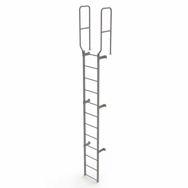 TRI-ARC - Rolling & Wall Mounted Ladders & Platforms Type: Fixed Ladder Style: Safety Cage - USA Tool & Supply