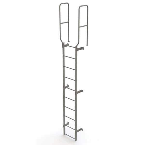 TRI-ARC - Rolling & Wall Mounted Ladders & Platforms Type: Fixed Ladder Style: Safety Cage - USA Tool & Supply