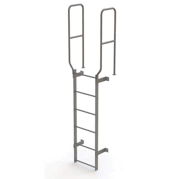 TRI-ARC - Rolling & Wall Mounted Ladders & Platforms Type: Fixed Ladder Style: Safety Cage - USA Tool & Supply