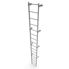 TRI-ARC - Rolling & Wall Mounted Ladders & Platforms Type: Fixed Ladder Style: Safety Cage - USA Tool & Supply