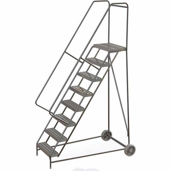 TRI-ARC - Rolling & Wall Mounted Ladders & Platforms Type: Rolling Warehouse Ladder Style: Rolling Safety Ladder - USA Tool & Supply