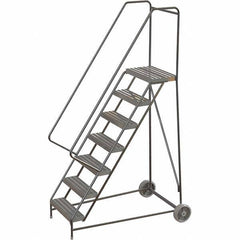 TRI-ARC - Rolling & Wall Mounted Ladders & Platforms Type: Rolling Warehouse Ladder Style: Rolling Safety Ladder - USA Tool & Supply