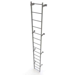 TRI-ARC - Rolling & Wall Mounted Ladders & Platforms Type: Fixed Ladder Style: Safety Cage - USA Tool & Supply