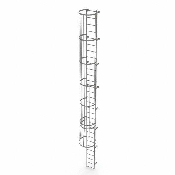 TRI-ARC - Rolling & Wall Mounted Ladders & Platforms Type: Fixed Ladder Style: Safety Cage - USA Tool & Supply