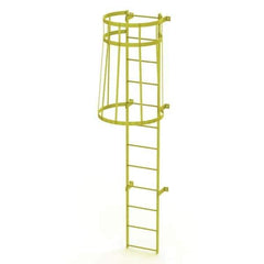 TRI-ARC - Rolling & Wall Mounted Ladders & Platforms Type: Fixed Ladder Style: Safety Cage - USA Tool & Supply