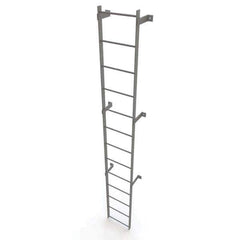 TRI-ARC - Rolling & Wall Mounted Ladders & Platforms Type: Fixed Ladder Style: Safety Cage - USA Tool & Supply