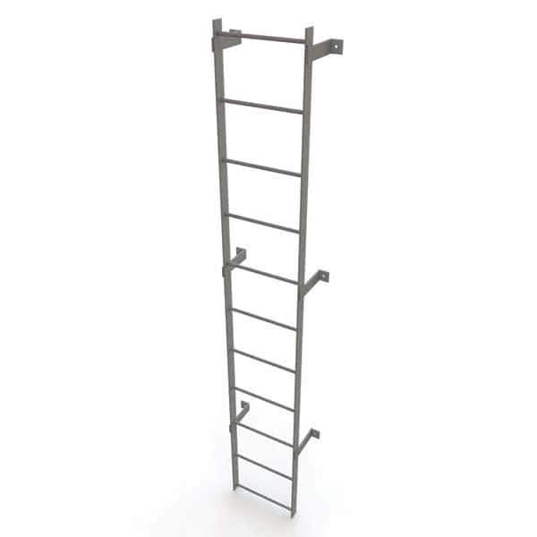 TRI-ARC - Rolling & Wall Mounted Ladders & Platforms Type: Fixed Ladder Style: Safety Cage - USA Tool & Supply